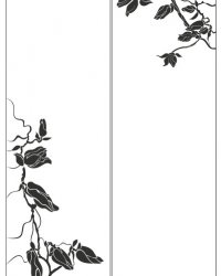 Пескоструйный рисунок Цветы 658